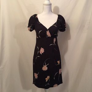 ASTR The Label floral navy blue dress NWT